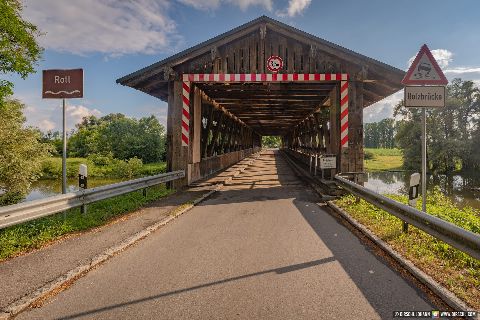 Gemeinde Neuhaus_am_Inn Landkreis Passau Mittich Holzbrücke Rottbrücke (Dirschl Johann) Deutschland PA